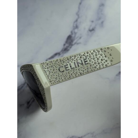 NEW Celine CL4278U Crystal Sunglasses in White $920 - Picture 6 of 7